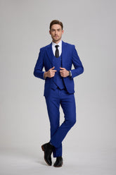 Mens Suit Slim Fit 3 Piece Suit Men Formal Tuxedo Set Casual Wedding Prom Groom Suits