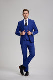 Mens Suit Slim Fit 3 Piece Suit Men Formal Tuxedo Set Casual Wedding Prom Groom Suits