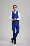 Mens Suit Slim Fit 3 Piece Suit Men Formal Tuxedo Set Casual Wedding Prom Groom Suits
