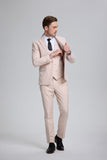 Mens Suit Slim Fit 3 Piece Suit Men Formal Tuxedo Set Casual Wedding Prom Groom Suits