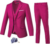 ly1702 Two Button Wedding 3 Pieces Slim Fit Men Suits (MORE COLORS+)