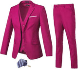 ly1703 Traje de boda de 3 piezas con dos botones y corte ajustado para hombre (MÁS COLORES +)