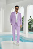 Seersucker Striped Blazer Pants 2 Piece Men's Summer Suit(upgrade version)