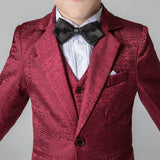 ly1207 Trajes de 5 piezas modernos de corte ajustado y diseño único para niños