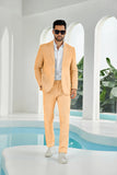 Seersucker Striped Blazer Pants 2 Piece Men's Summer Suit(upgrade version)