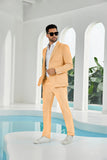 Seersucker Striped Blazer Pants 2 Piece Men's Summer Suit(upgrade version)