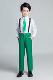 ly1682 Green Kid Boys Classic 5 Piece Boys Suits