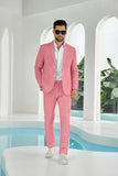 Seersucker Striped Blazer Pants 2 Piece Men's Summer Suit(upgrade version)