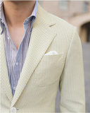 سترة رجالية صيفية خفيفة من قماش السيرسوكر ly1132