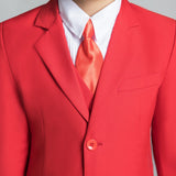 ly1225 Conjunto de trajes clásicos rojos de 5 piezas para niños
