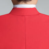 ly1225 Conjunto de trajes clásicos rojos de 5 piezas para niños