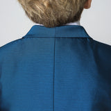 ly1211 Trajes formales clásicos azules de 5 piezas para niños