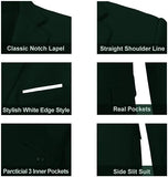 Ly1781 Traje de hombre de dos botones lisos, traje ajustado, conjunto para boda, traje formal de negocios, traje de 3 piezas, chaqueta, chaleco, pantalones, conjunto