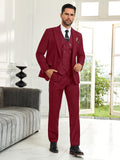 Mens Suit Slim Fit 3 Piece Suit Men Formal Tuxedo Set Casual Wedding Prom Groom Suits