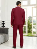 Mens Suit Slim Fit 3 Piece Suit Men Formal Tuxedo Set Casual Wedding Prom Groom Suits