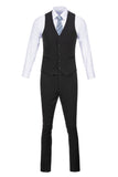 ly1627 Black Stripe Men's 3 Piece Set for Party, Wedding and Business