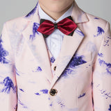 ly1203 Trajes de 5 piezas modernos de corte ajustado y diseño único para niños