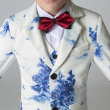 ly1202 Trajes de 5 piezas modernos de corte ajustado y diseño único para niños