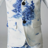 ly1202 Trajes de 5 piezas modernos de corte ajustado y diseño único para niños