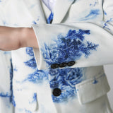 ly1202 Trajes de 5 piezas modernos de corte ajustado y diseño único para niños