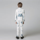 ly1201 Trajes de 5 piezas modernos, ajustados y de diseño único para niños