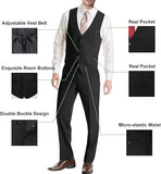 Ly1781 Traje de hombre de dos botones lisos, traje ajustado, conjunto para boda, traje formal de negocios, traje de 3 piezas, chaqueta, chaleco, pantalones, conjunto