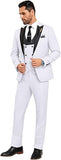 ly1785 Traje de hombre de corte entallado, traje de 3 piezas, chaqueta, chaleco, pantalones, conjuntos con pajarita, pañuelo, broche para hombre para boda, fiesta de graduación