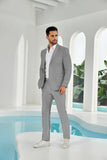 Seersucker Striped Blazer Pants 2 Piece Men's Summer Suit(upgrade version)