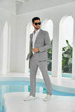 Seersucker Striped Blazer Pants 2 Piece Men's Summer Suit(upgrade version)