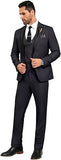 ly1785 Traje de hombre de corte entallado, traje de 3 piezas, chaqueta, chaleco, pantalones, conjuntos con pajarita, pañuelo, broche para hombre para boda, fiesta de graduación