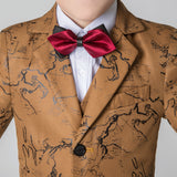 ly1221 Trajes de fiesta ajustados y modernos de 5 piezas para niños