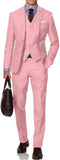 Ly1781 Traje de hombre de dos botones lisos, traje ajustado, conjunto para boda, traje formal de negocios, traje de 3 piezas, chaqueta, chaleco, pantalones, conjunto