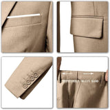 طقم بدلة رجالي مكون من 3 قطع بقصة ضيقة من ly1787، سترة سادة بزرين وبنطلون وبدلة زفاف رسمية