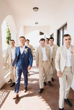 Casual Beach Wedding 2 Piece Linen Men Suits