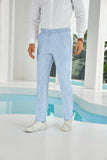 Seersucker Striped Men's Summer Pants