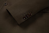 ly1106 Double Breasted Khaki Men's Two Button Blazer