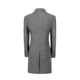 lyc1001 معطف رجالي من الصوف للشتاء معطف طويل مع جيوب