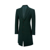 Men's Wool Coat Winter Trench Long Coat With Pockets