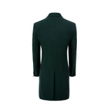 Men's Wool Coat Winter Trench Long Coat With Pockets