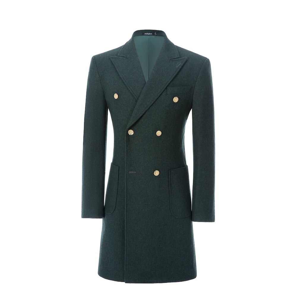 Slim fit classic wool coat with all the right detail and high quality craftmanship