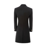 Men's Coat Winter Double Breasted Long Coat