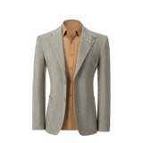 Simple Winter Tweed Herringbone 2 Pieces Mens Suits 2784