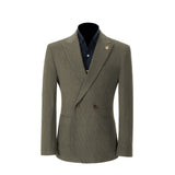 Unique Red Peak Lapel Corduroy Suit 2 Pieces Men's Suits Jacket+Pants