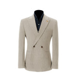 Unique Red Peak Lapel Corduroy Suit 2 Pieces Men's Suits Jacket+Pants