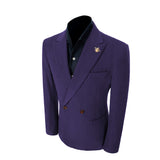 Unique Red Peak Lapel Corduroy Suit 2 Pieces Men's Suits Jacket+Pants