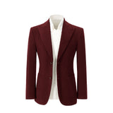 Winter Corduroy Peak Lapel 2 Pieces Men's Suits Jacket+Pants