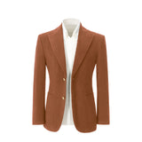 Winter Corduroy Peak Lapel 2 Pieces Men's Suits Jacket+Pants