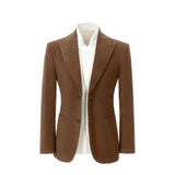 Winter Corduroy Peak Lapel 2 Pieces Men's Suits Jacket+Pants