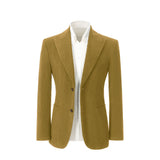 Winter Corduroy Peak Lapel 2 Pieces Men's Suits Jacket+Pants