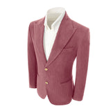 Winter Corduroy Peak Lapel 2 Pieces Men's Suits Jacket+Pants